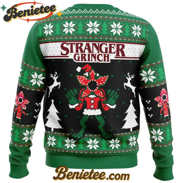 Demogorgon Stranger Grinch Stranger Things Ugly Christmas Sweater