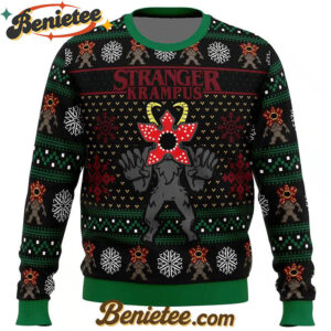 Demogorgon Stranger Krampus Stranger Things Ugly Christmas Sweater