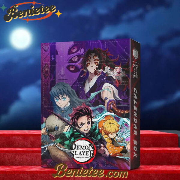Demon Slayer Advent Calendar, Christmas Countdown Advent Calendar Gift Box with 24 Acrylic Ornaments