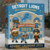Detroit Lions 95th Anniversary 2025 Advent Calendar, Christmas Countdown Advent Calendar Gift Box with 24 Acrylic Ornaments