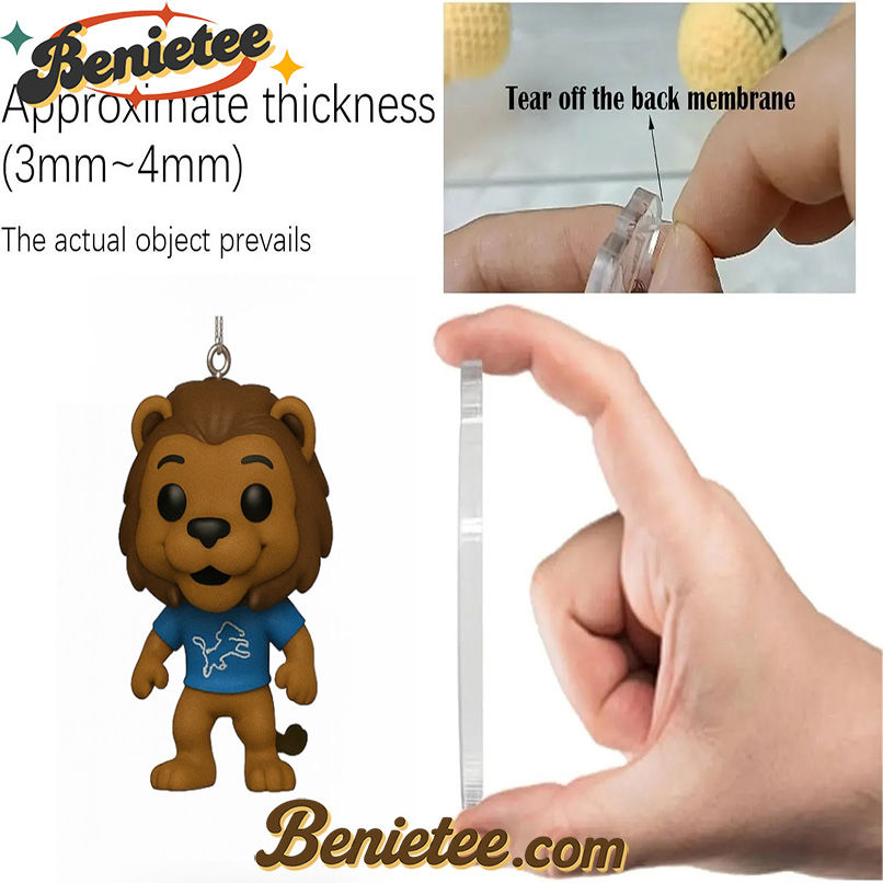 Detroit Lions 95th Anniversary 2025 Advent Calendar, Christmas Countdown Advent Calendar Gift Box with 24 Acrylic Ornaments