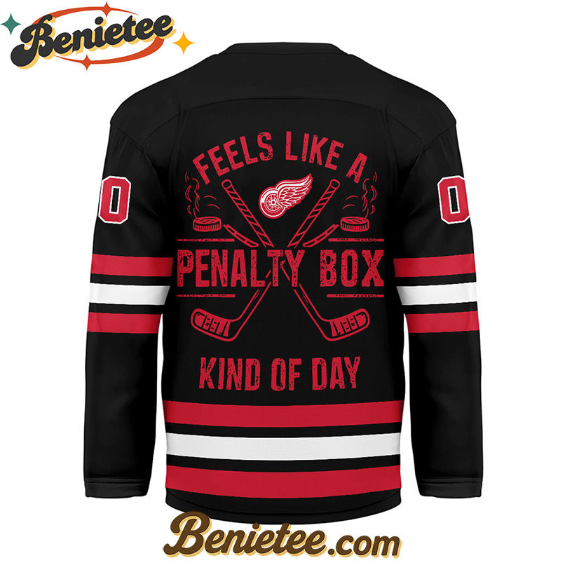 Detroit Red Wings - Premium NHL Feels Like a Penalty Day Long Jersey