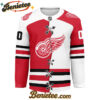 Detroit Red Wings - Premium NHL Personalized Split Color Hockey Jersey