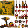 Dewalt Advent Calendar, Christmas Countdown Advent Calendar Gift Box with 24 Acrylic Ornaments
