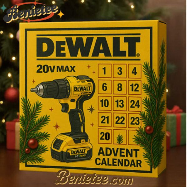 Dewalt Advent Calendar, Christmas Countdown Advent Calendar Gift Box with 24 Acrylic Ornaments