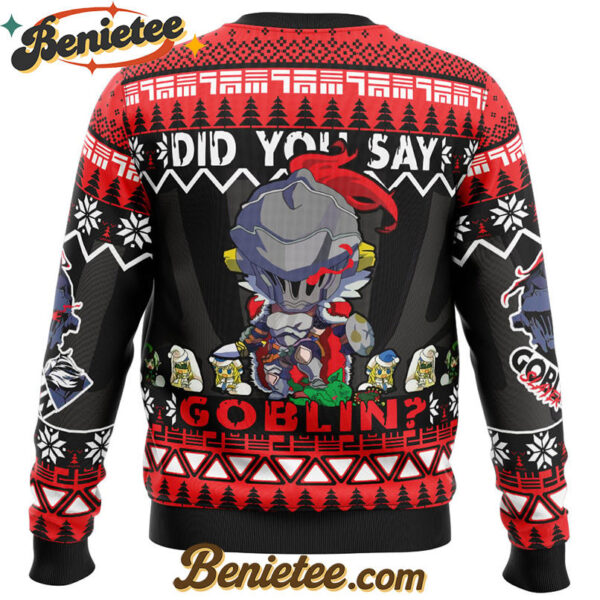 Did You Say Goblin? Goblin Slayer Ugly Christmas Sweater