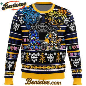 Digimon Ugly Christmas Sweater