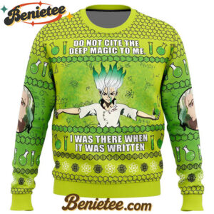 Do Not Cite The Deep Magic To Me Dr. Stone Ugly Christmas Sweater