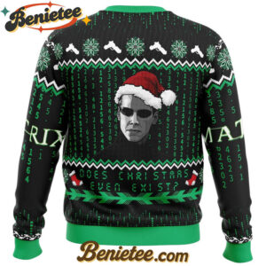 Does Christmas Even Exist Matrix Ugly Christmas Sweater