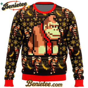 Donkey Kong Sprite Ugly Christmas Sweater
