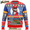 Don't Be Racist Be Like Mario Super Mario Bros. Ugly Christmas Sweater