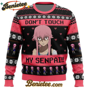 Don't Touch My Senpai!! The Future Diary Ugly Christmas Sweater