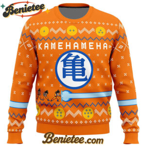 Dragon Ball Z Kamehameha Ugly Christmas Sweater
