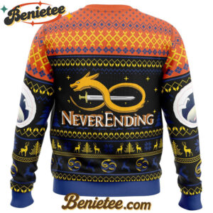 Dragon Never Ending Story Ugly Christmas Sweater
