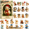 Duck Advent Calendar 2025, Christmas Countdown Advent Calendar Gift Box with 24 Acrylic Ornaments