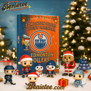 Edmonton Oilers Advent Calendar, Christmas Countdown Advent Calendar Gift Box with 24 Acrylic Ornaments