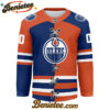 Edmonton Oilers - Premium NHL Personalized Split Color Hockey Jersey