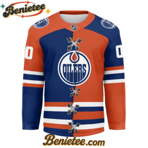 Edmonton Oilers - Premium NHL Personalized Split Color Hockey Jersey