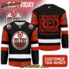 Edmonton Oilers - Premium NHL Red Friday Hockey Jersey
