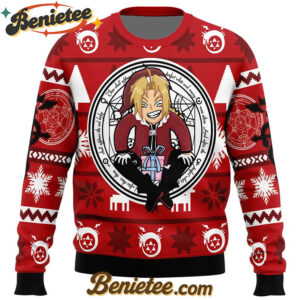 Edward Elric Fullmetal Alchemist Ugly Christmas Sweater