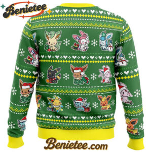 Eevee Merry Christmas Pokemon Ugly Christmas Sweater
