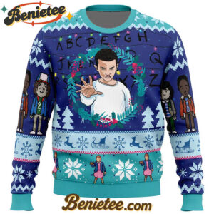 Eleven Stranger Things Ugly Christmas Sweater