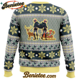 Eren Levi Attack on Titan Ugly Christmas Sweater