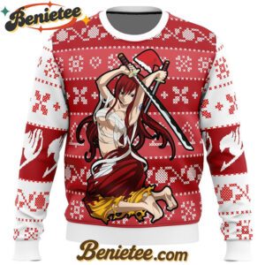Erza Scarlet Fairy Tail Ugly Christmas Sweater