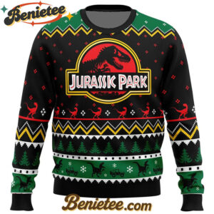 Ethics of Cloning Jurassic Park Ugly Christmas Sweater