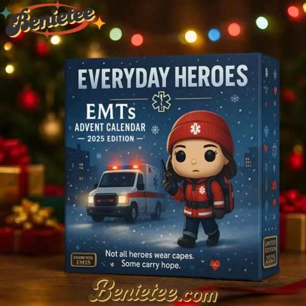 Everyday Heroes Advent Calendar 2025, Christmas Countdown Advent Calendar Gift Box with 24 Acrylic Ornaments