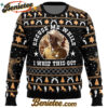 Excuse Me While I Whip This Out Blazing Saddles Ugly Christmas Sweater
