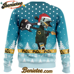FLCL Canti Saw Christmas Tree Ugly Christmas Sweater