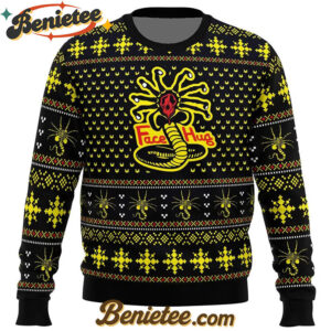Face Hugs For Everyone Alien Ugly Christmas Sweater