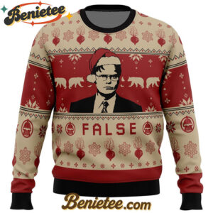 False The Office Ugly Christmas Sweater