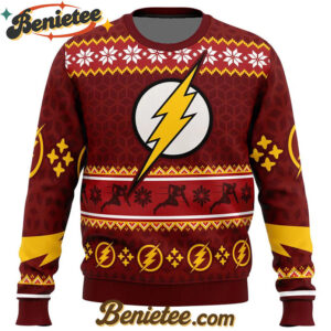 Fast Christmas The Flash DC Comics Ugly Christmas Sweater