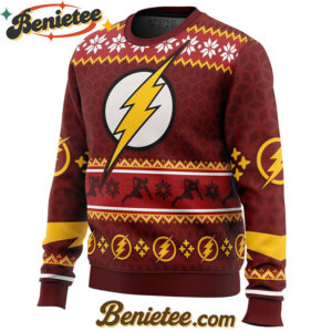 Fast Christmas The Flash DC Comics Ugly Christmas Sweater