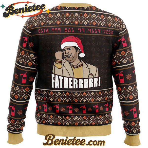 Fatherrrr The IT Crowd Ugly Christmas Sweater