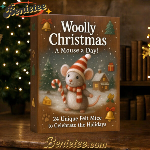 Felt Mouse Advent Calendar 2025, Christmas Countdown Advent Calendar Gift Box with 24 Acrylic Ornaments
