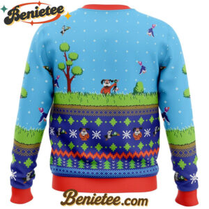 Festive Duck Hunt Ugly Christmas Sweater