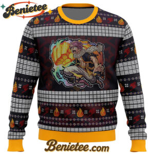 Fire Dragon's Iron Fist Dragneel Natsu Fairy Tail Ugly Christmas Sweater