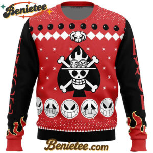 Fire Fist Ace Portgas D. Ace One Piece Ugly Christmas Sweater