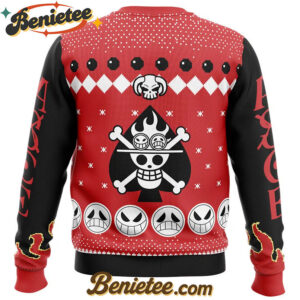 Fire Fist Ace Portgas D. Ace One Piece Ugly Christmas Sweater