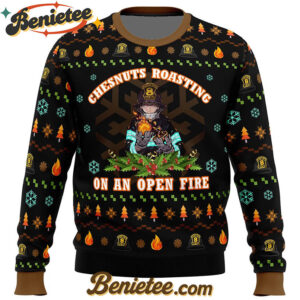 Fire Force Chesnuts Roasting Ugly Christmas Sweater