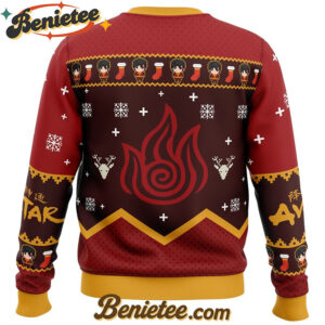 Firebenders Fire Nation Avatar The Last Airbender Ugly Christmas Sweater