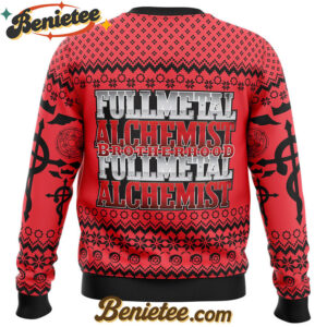 Flamel's Cross x Transmutation Circle Fullmetal Alchemist Ugly Christmas Sweater