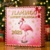 Flamingo Advent Calendar 2025, Christmas Countdown Advent Calendar Gift Box with 24 Acrylic Ornaments