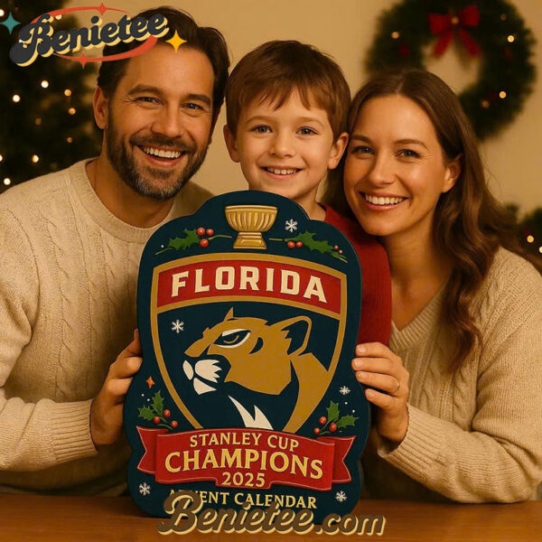 Florida Panthers Advent Calendar, Christmas Countdown Advent Calendar Gift Box with 24 Acrylic Ornaments