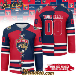 Florida Panthers - Premium NHL Personalized Split Color Hockey Jersey