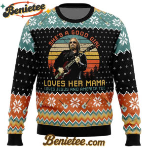 Free Fallin' Tom Petty Ugly Christmas Sweater
