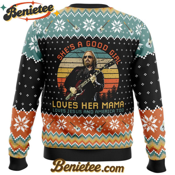Free Fallin' Tom Petty Ugly Christmas Sweater